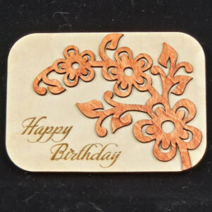 Floral Happy Birthday Gift Card Holder